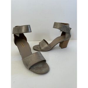 Paul Green Metallic Suede Ankle Strap Sandal US 10